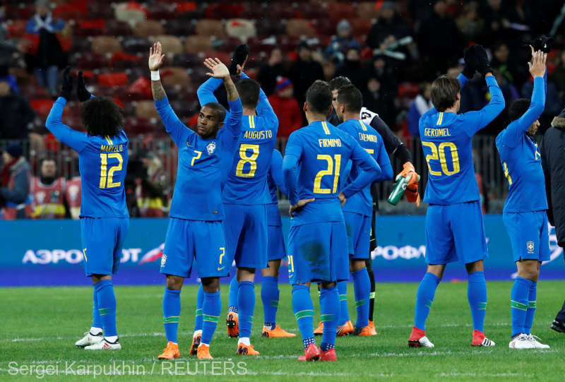 Fotbal: Brazilia, victorie categorică în faţa Rusiei, la Moscova. Foto: Reuters