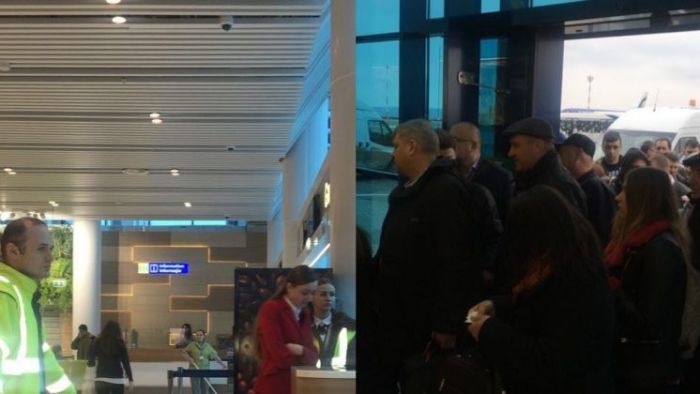 Пассажиры рейса Кишинев-Франкфурт вынуждены были час провести в автобусе.