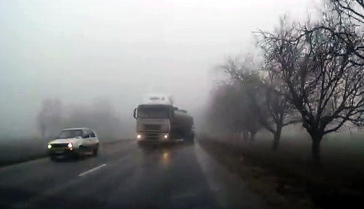 Ceață densă pe toate traseele din țară. Foto: moldova24.info