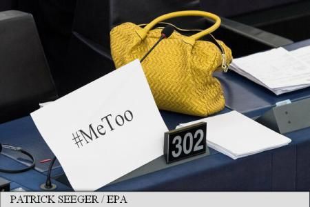 Deputații din Parlamentul European au lansat un apel împotriva hărțuirii sexuale. Foto: EPA