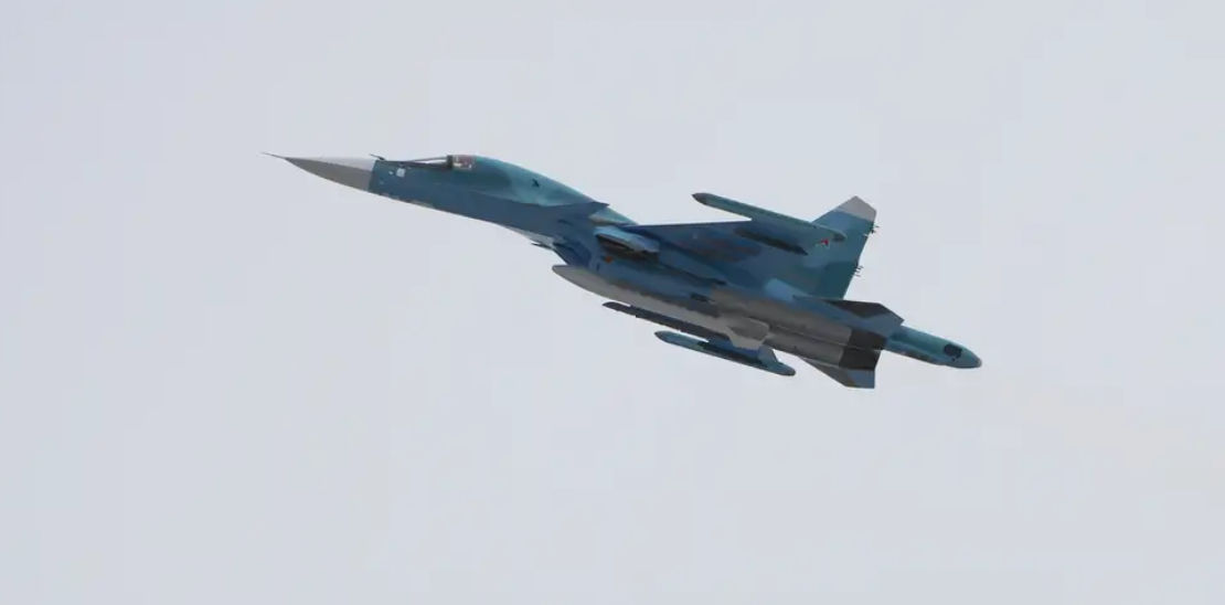 Российский бомбардировщик Су-34 разбился под Волгоградом.