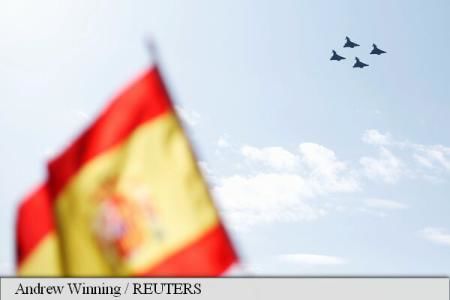 Eurofighter prăbușit la paradă de Ziua Spaniei. Foto: reuters.com