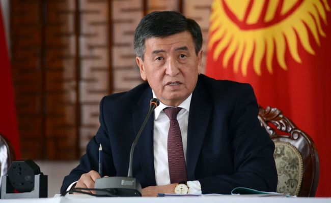 Президент Киргизии Сооронбай Жээнбеков.