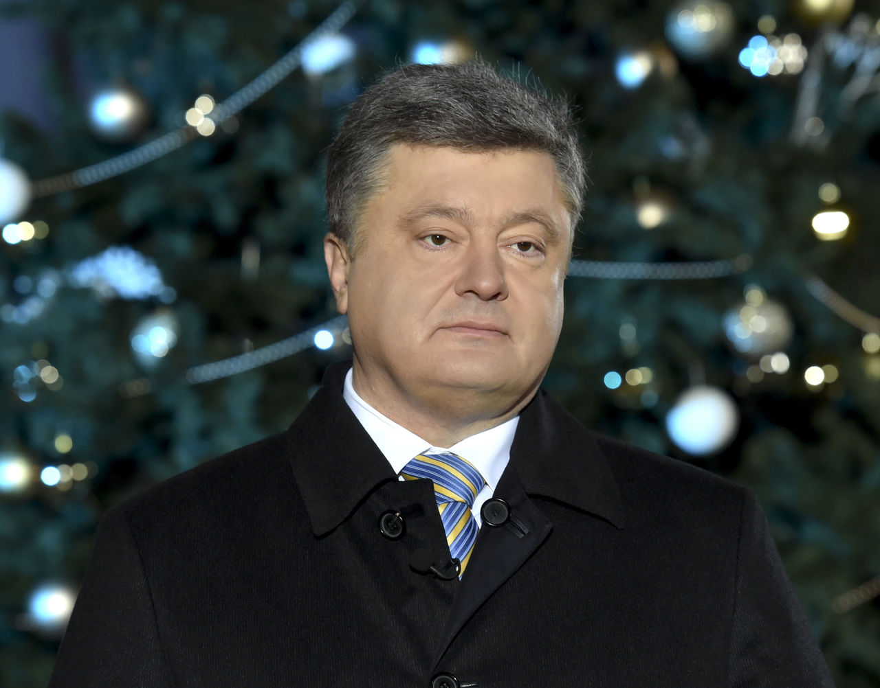 Порошенко поздравил украинцев с Новым годом.