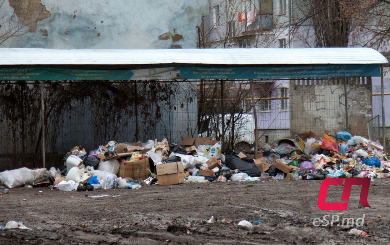 Мусорный кризис разразился в Бельцах 15 декабря. Фото: esp.md