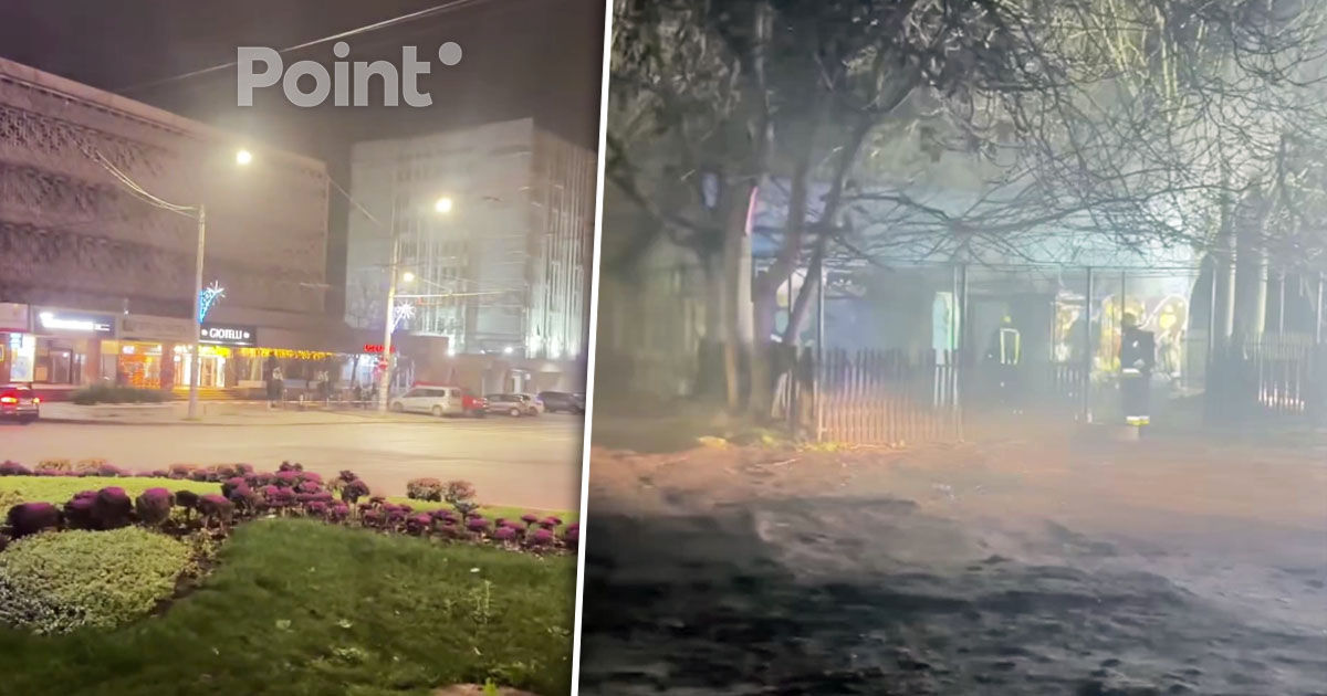 Incendiu în centrul Capitalei: O clădire părăsită, cuprinsă de flăcări.
