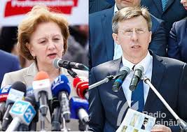Primarul capitalei îi dă lecții de limba română, contracandidatei sale, Zinaida Greceanîi. Foto: unimedia.info