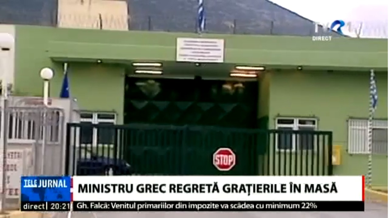 Ministrul grec care a promovat grațierea a mii de deținuți pentru decongestionarea penitenciarelor cere acum schimbarea legii.  