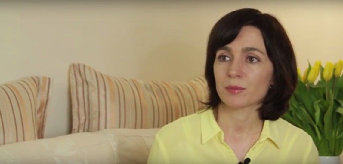 Maia Sandu, candidatul PAS la funcția de președinte. Foto: diez.md