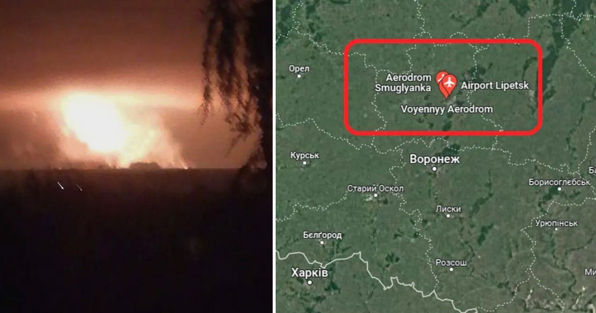 На военном аэродроме в Липецкой области произошел пожар.