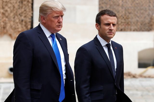 Трамп заявил, что разочарован заявлением Макрона о «смерти мозга» НАТО.