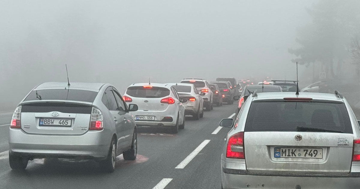 Ambuteiaje kilometrice pe traseul Chișinău-Orhei. Se circulă cu dificultate