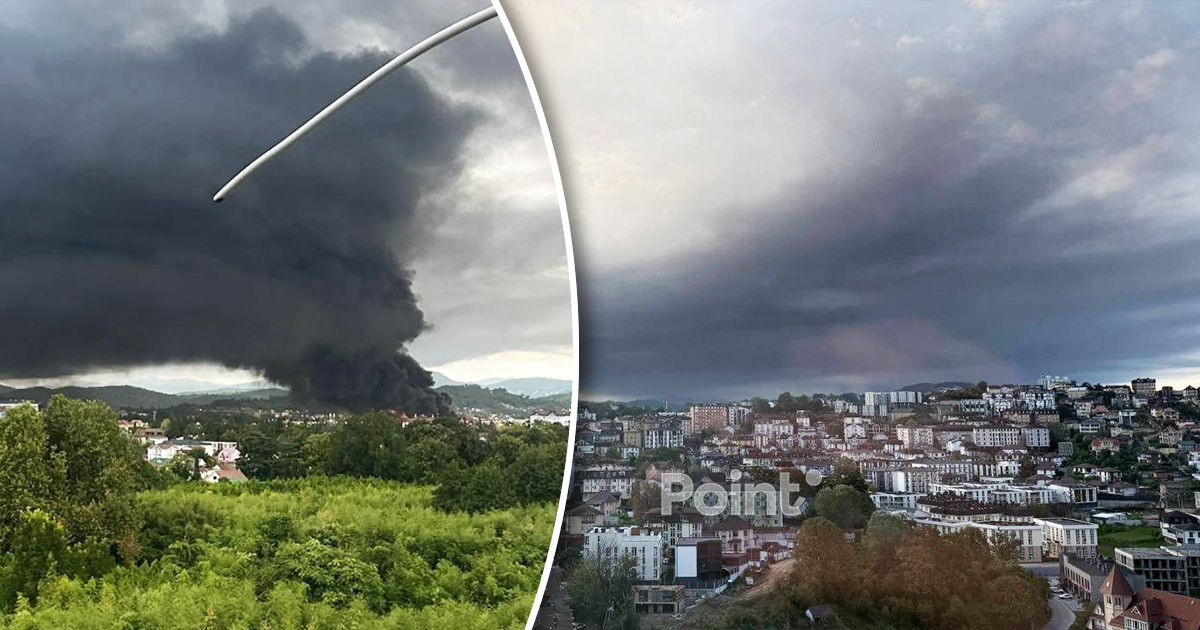 Drone ucrainene au atacat Soci: Pe teritoriul unei baze petroliere a izbucnit un incendiu.