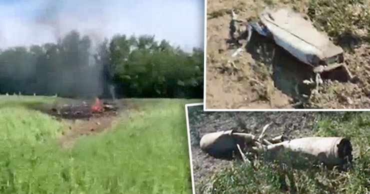 Самолет Су-25 потерпел крушение в Белгородской области. Коллаж: Point.md