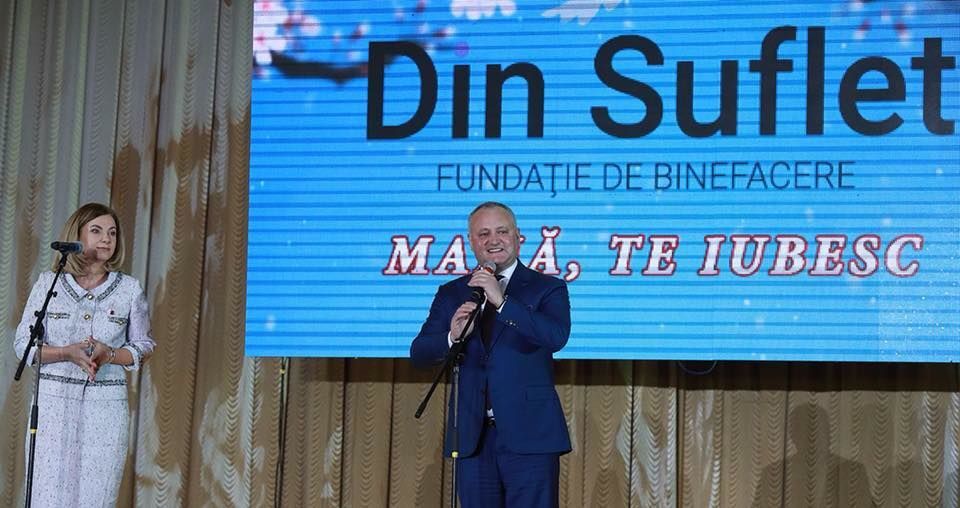 Costul concertului fundației Galinei Dodon de la Palatul Republicii. Foto: facebook.com_Igor Dodon
