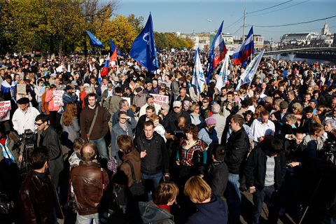 "Солидарность" с 2014 года проводила регулярные пикеты против политики Путина. Фото: mstrok.ru