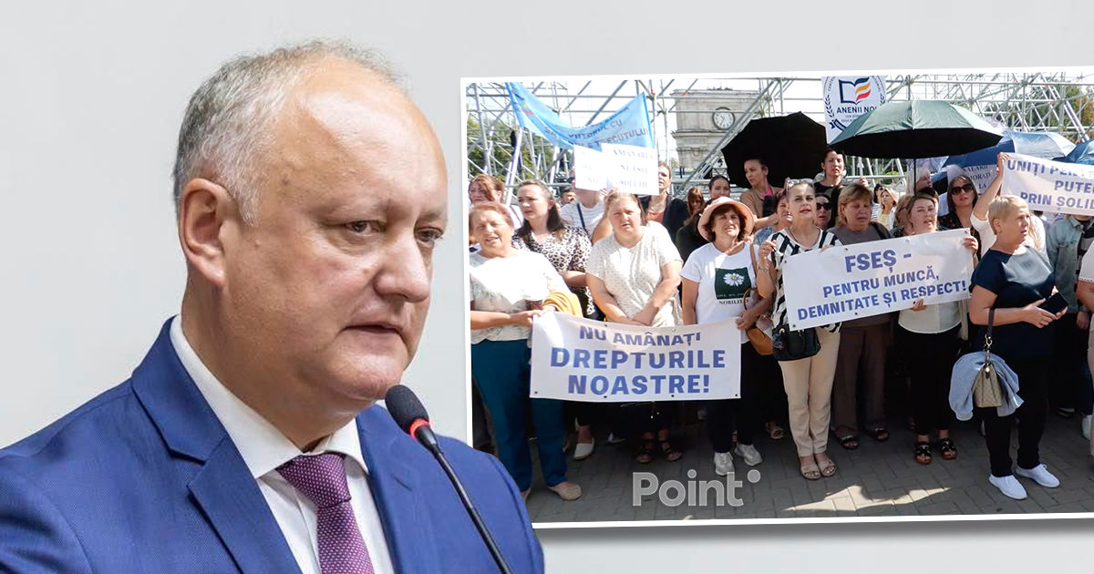 Dodon a susținut protestul profesorilor și a chemat opoziția să se unească: Este doar începutul.