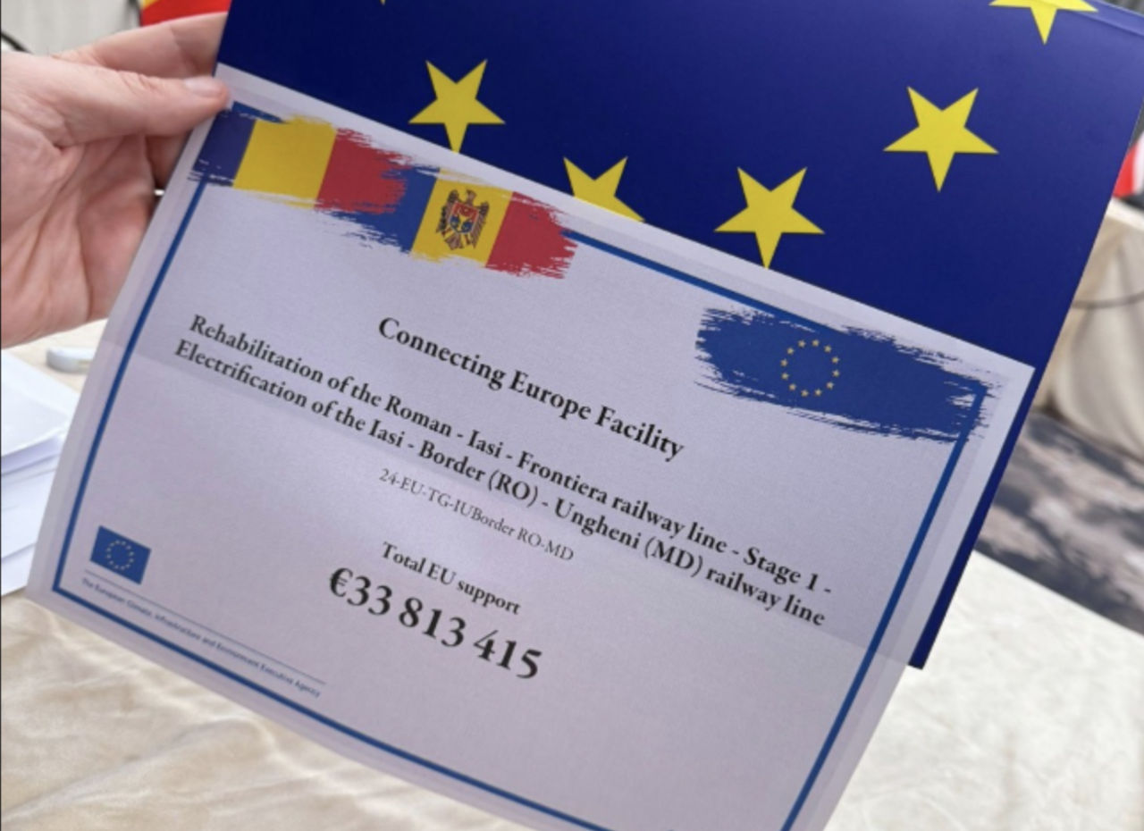 ЕС выделил Молдове и Румынии 34 млн евро на электрификацию ж/д линии Яссы–Унгены.