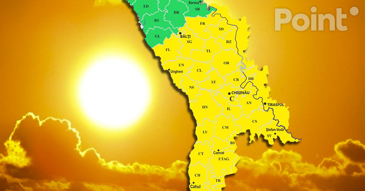 Codul Galben de caniculă, prelungit: Se așteaptă temperaturi de până la +35°C.