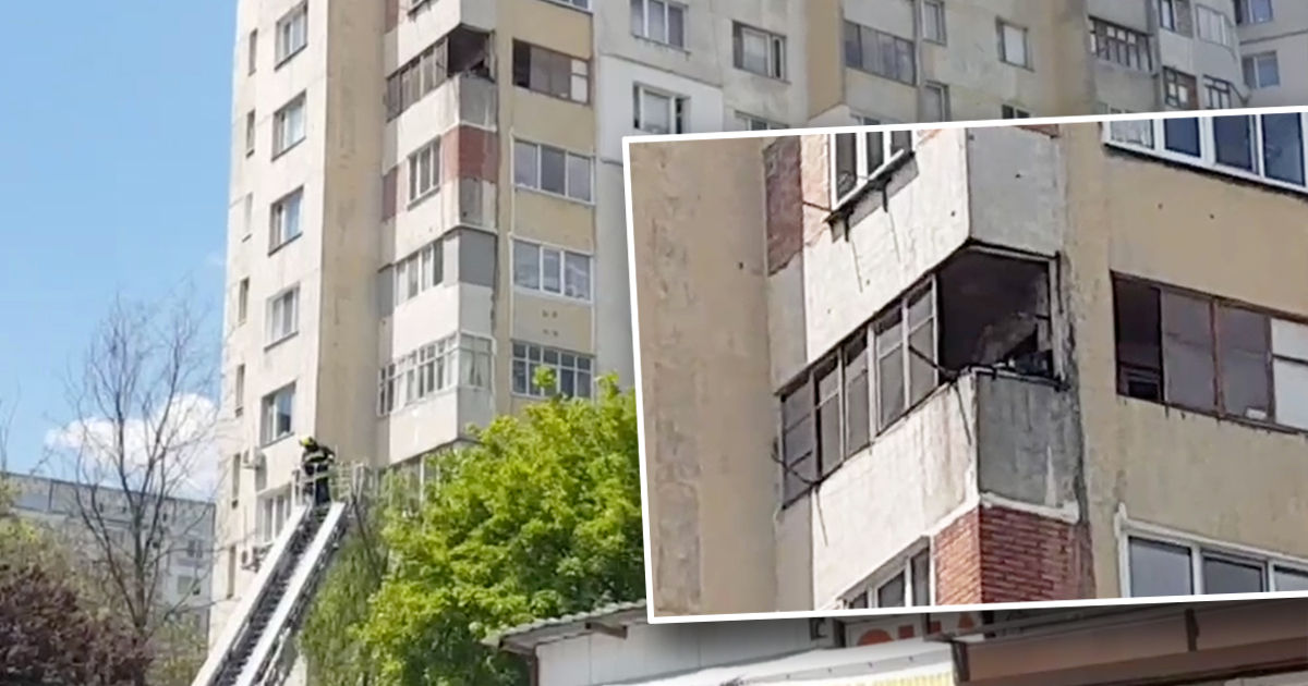 В столичном секторе Ботаника произошел пожар в многоквартирном доме. Коллаж: Point.md