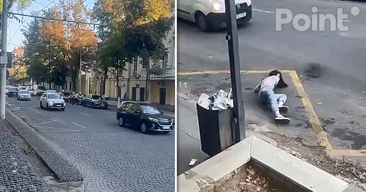 В центре Кишинёва девушка бросалась под машины, парализовав движение.