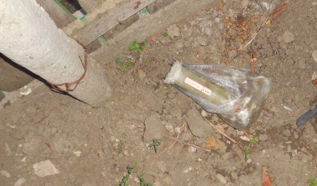 Противоградная ракета лежала в огороде