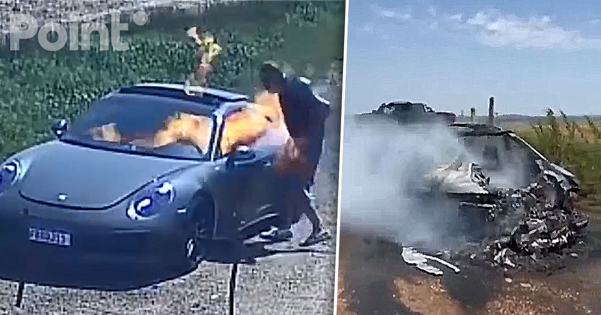 Мужчина поджег свой Porsche ради страховки, но попал на камеру.