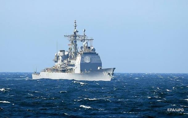 Американский крейсер Vicksburg в Черном море. Фото: epa.eu
