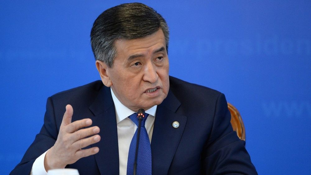 Президент Киргизии Сооронбай Жээнбеков.