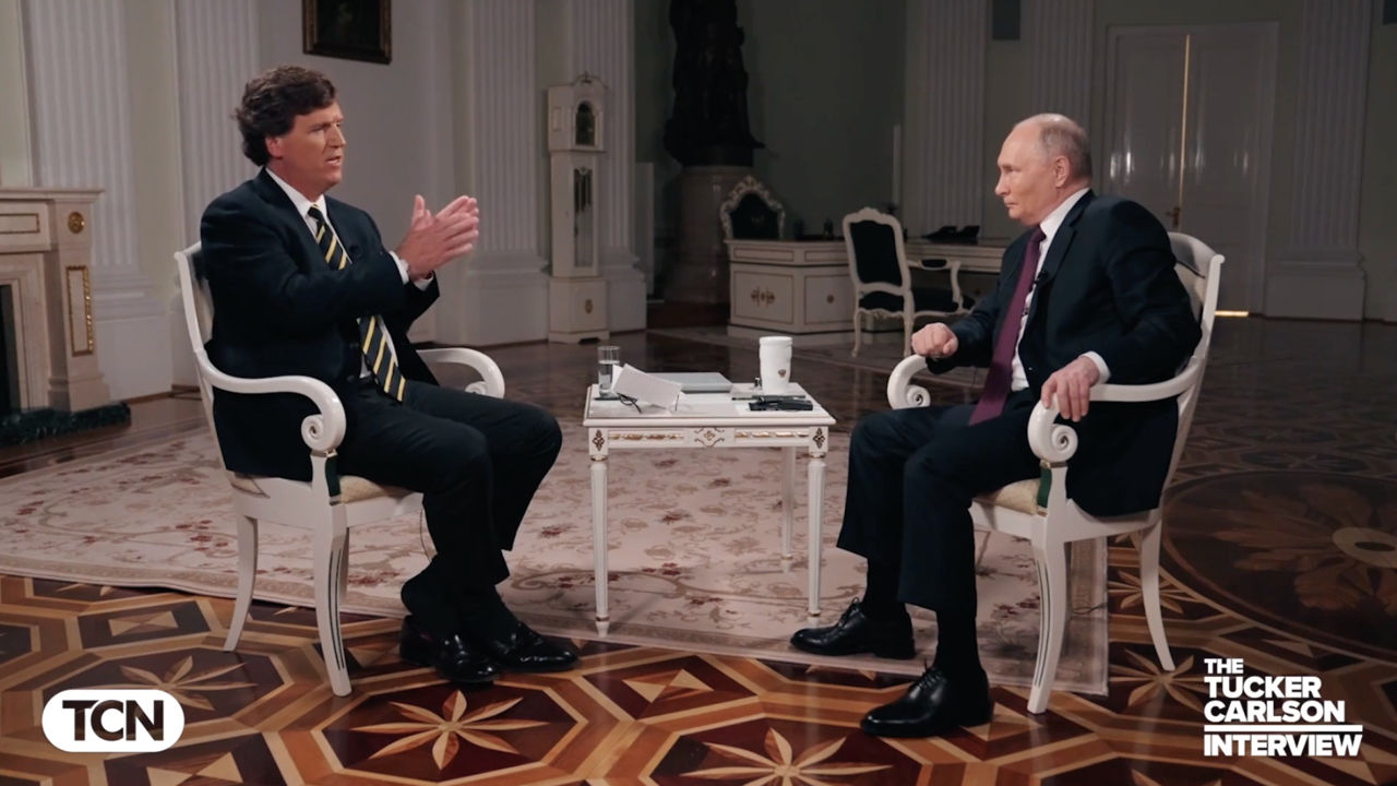 Такер Карлсон опубликовал интервью с Владимиром Путиным.