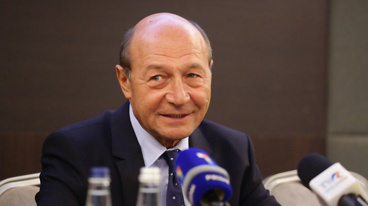 Fostul președinte al României și președintele de onoare al Partidului Unității Naționale, Traian Băsescu. 