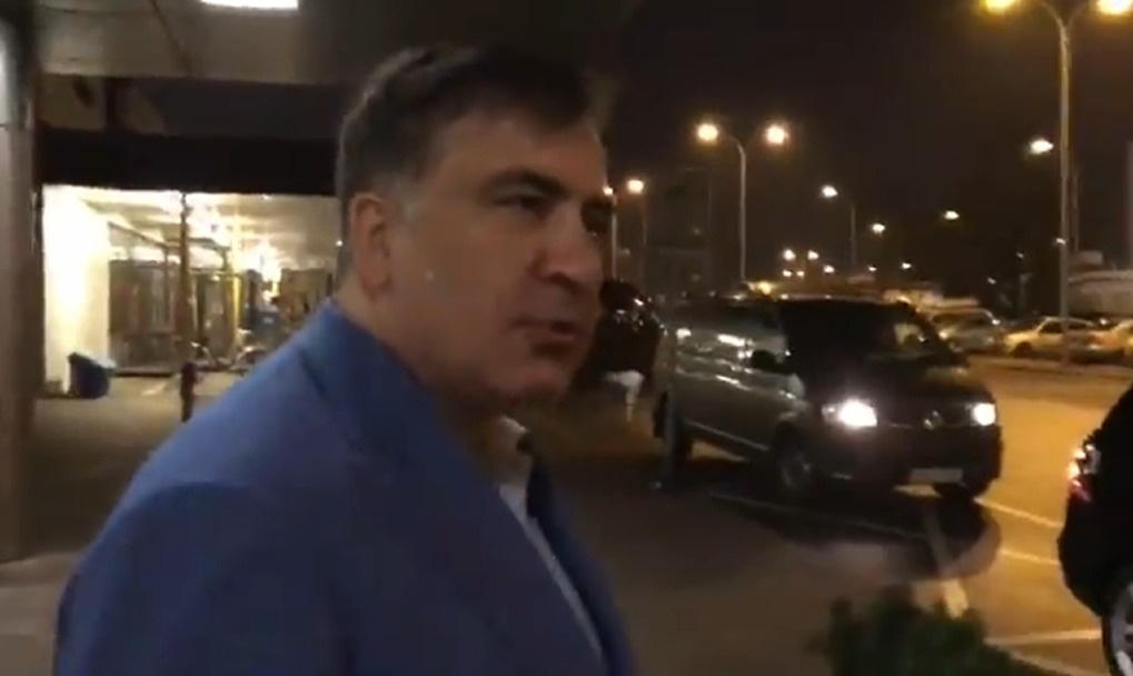 Primele imagini video din Polonia cu apariția lui Saakașvili