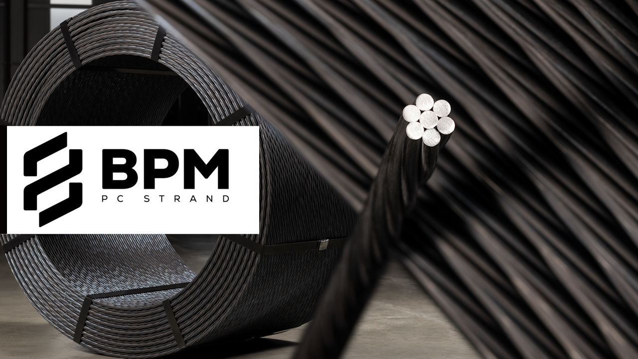 BPM - производитель арматурной пряди для предварительно напряжённого бетона  Ⓟ