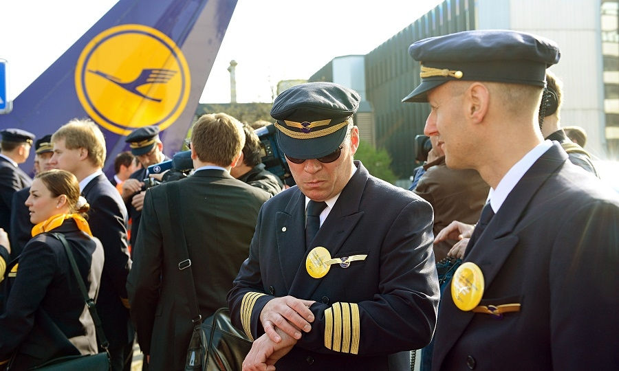 Пилоты Lufthansa решили бастовать из-за пенсий.