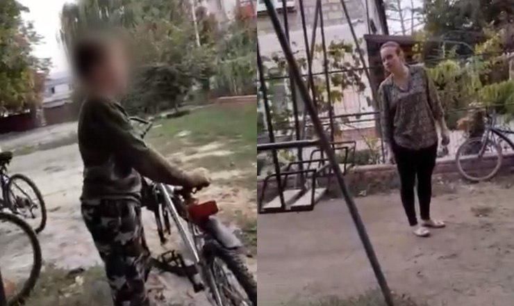 Жительница Новых Анен воюет с детьми из-за установленных ею качелей.