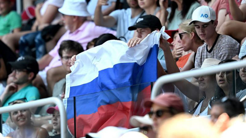 На Australian Open запретили флаги России и Белоруссии.
