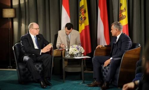 Vlad Plahotniuc a avut o întrevedere cu Prinţul Albert de Monaco. Foto: facebook.com