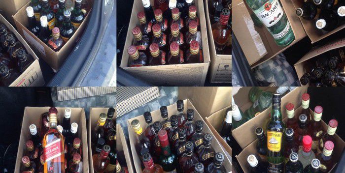 Un locuitor al orașului Orhei, intenționa să comercializeze ilicit băuturi alcoolice de brand. Foto: politiacapitalei.md