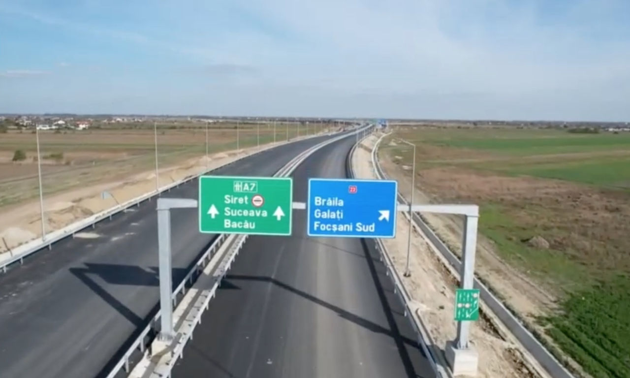 Un alt tronson al autostrăzii Unirea se deschide în România.