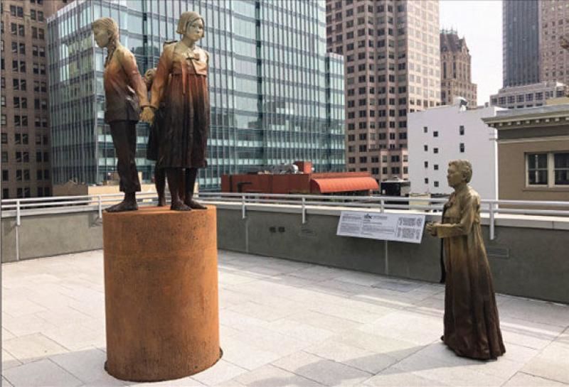 Statuia din SUA care a stârnit furie în Japonia: Relația, distrusă. Foto: digi24.ro