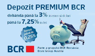 BCR Chisinau продлевает промо-акцию по привлечению вкладов Premium BCR, теперь и в леях.