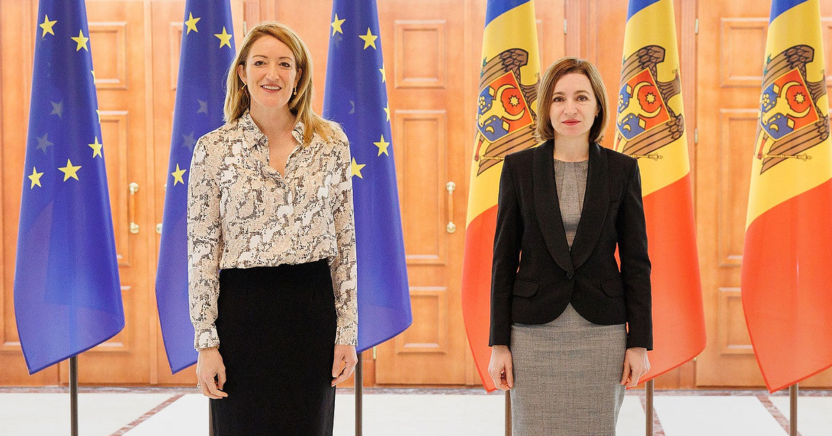 Sandu, către Metsola: Mulțumim pentru sprijinul financiar și pentru aprobarea rapidă a planului de creștere.