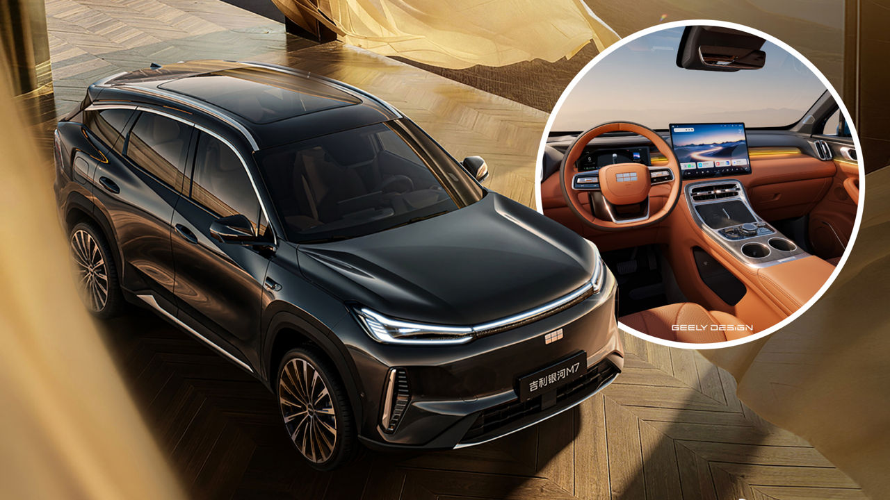 Geely Galaxy M7 официально показали в Китае. У кроссовера 1730 км запаса хода.