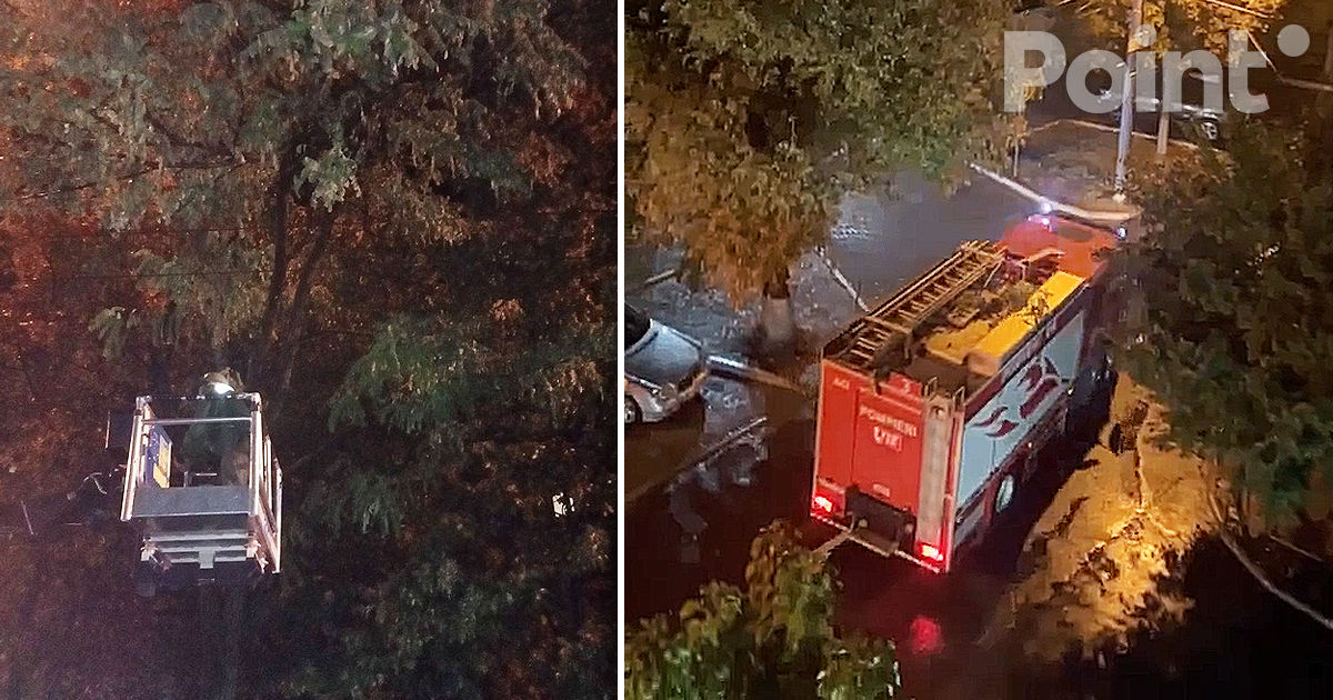 Un fulger a lovit clădirea Spitalului Toma Ciorbă și a provocat un scurtcircuit.