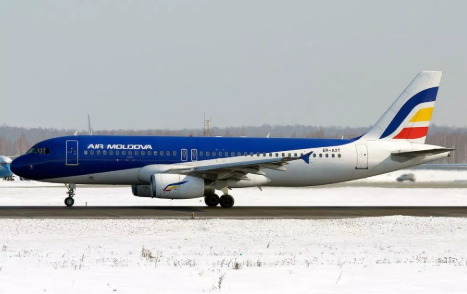 Air Moldova вылетает по расписанию, несмотря на непогоду.