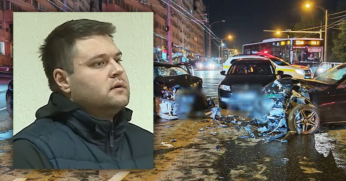 Виновник ДТП на бульваре Дечебал признал вину, что позволит ему смягчить приговор. Коллаж: Point.md