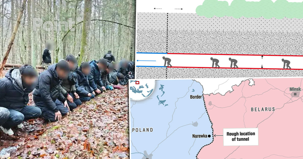 Polonia a descoperit tuneluri subterane secrete la granița cu Belarus.