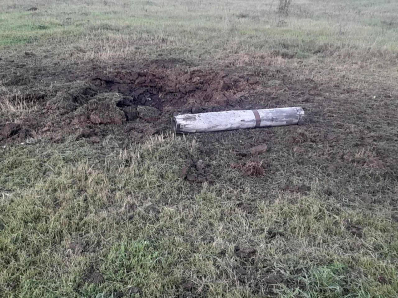 В Окницком районе найдены обломки ракеты ПВО.