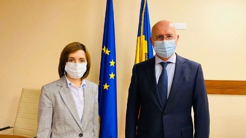 Майя Санду провела встречу с председателем ДПМ Павлом Филипом.