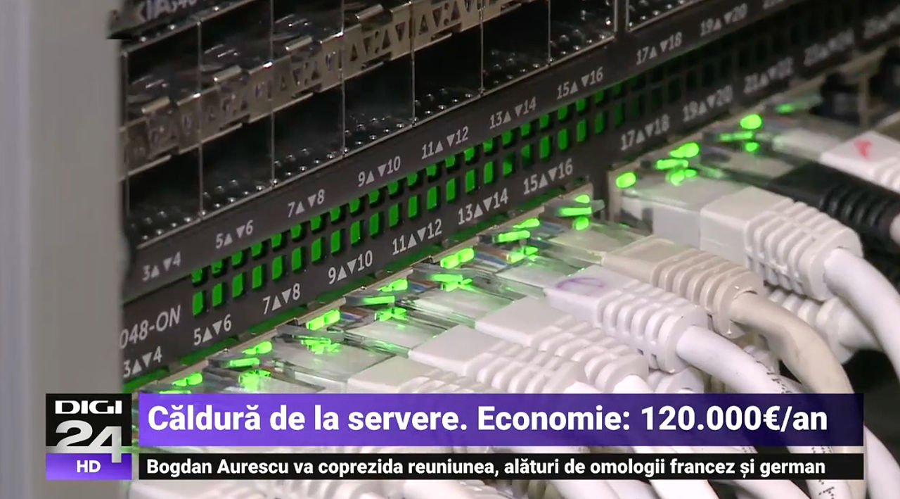 Румынская компания экономит 120 000 евро, обогревая себя воздухом с серверов.